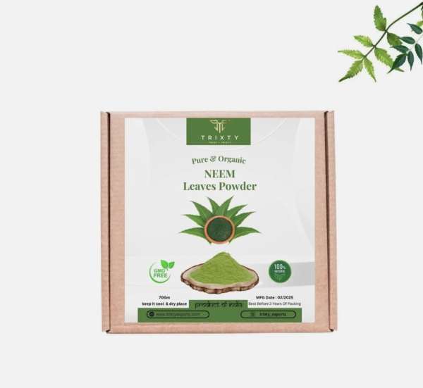 Organic Neem Leaves Powder Azadirachta Indica For Hair & Skin Indian 150gm