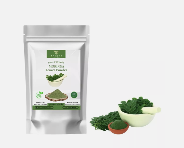 Moringa Oleifera Leaf Powder Gluten Free Detox Antioxidant Non GMO 100gm