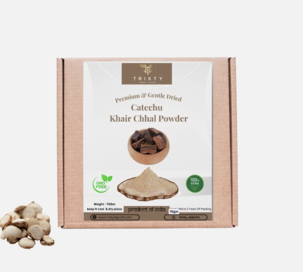 Catechu Khair Chhal Kattha Powder Pure Organic Indian Free Shipping 100gm